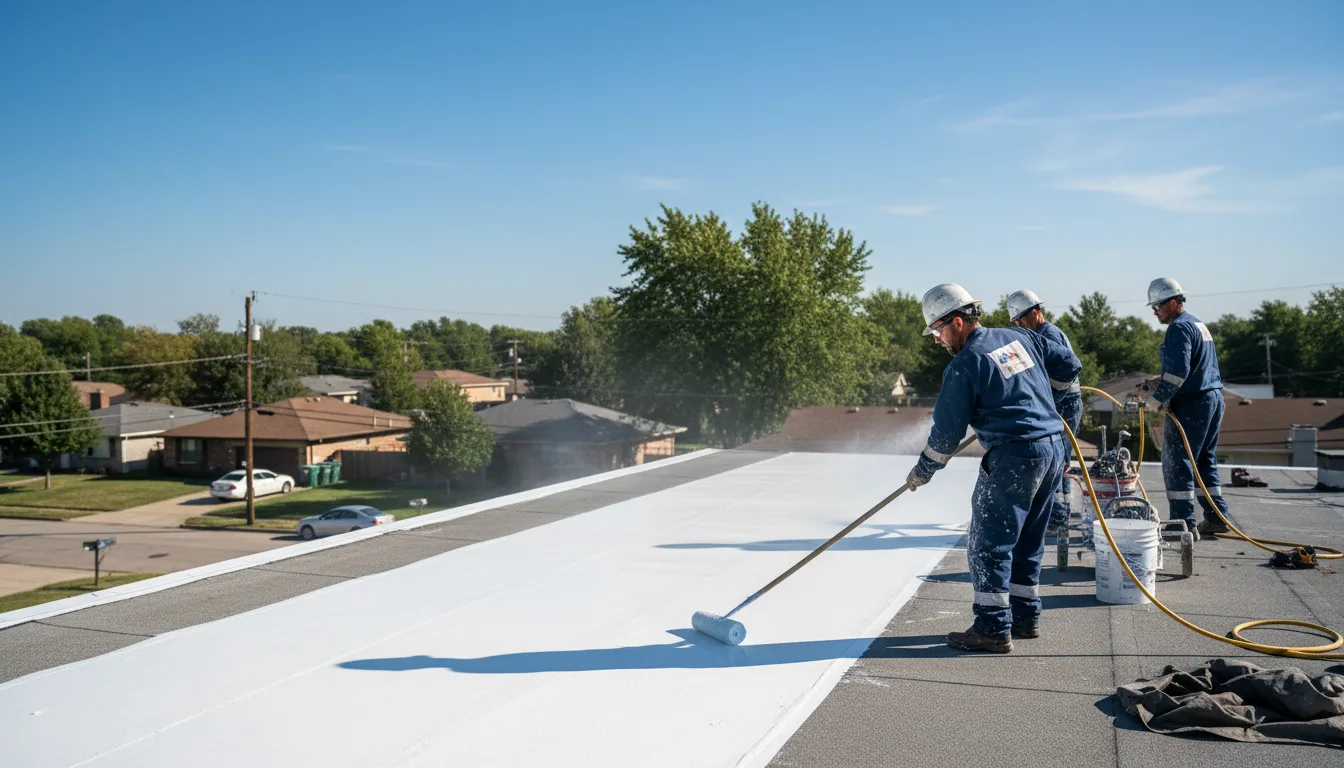 Commercial roof coating in La Loma, NM near me